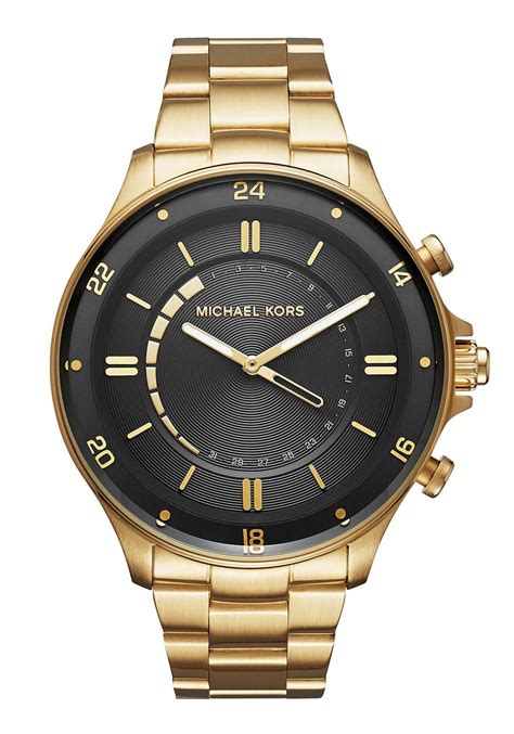 michael kors men's silvertone reid hybrid watch|Michael Kors silver watches.